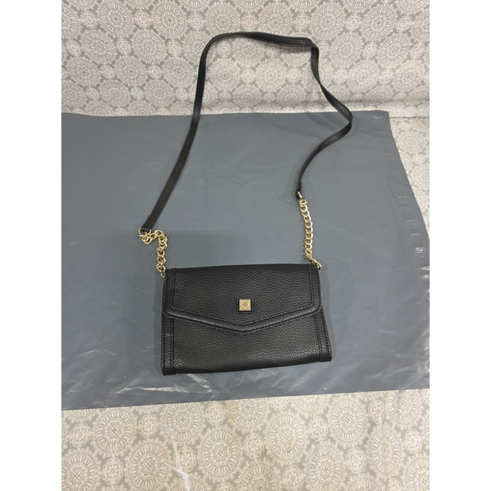 Black‎ Crossbody Bag Gold Chain Strap Small Purse Evening Party Designer Style